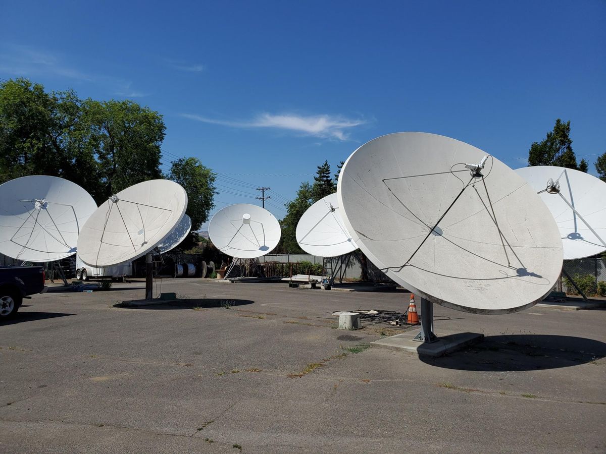 Comtel satellite dish farm